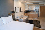 Studio with Bedroom, Living Room & Kitchenette